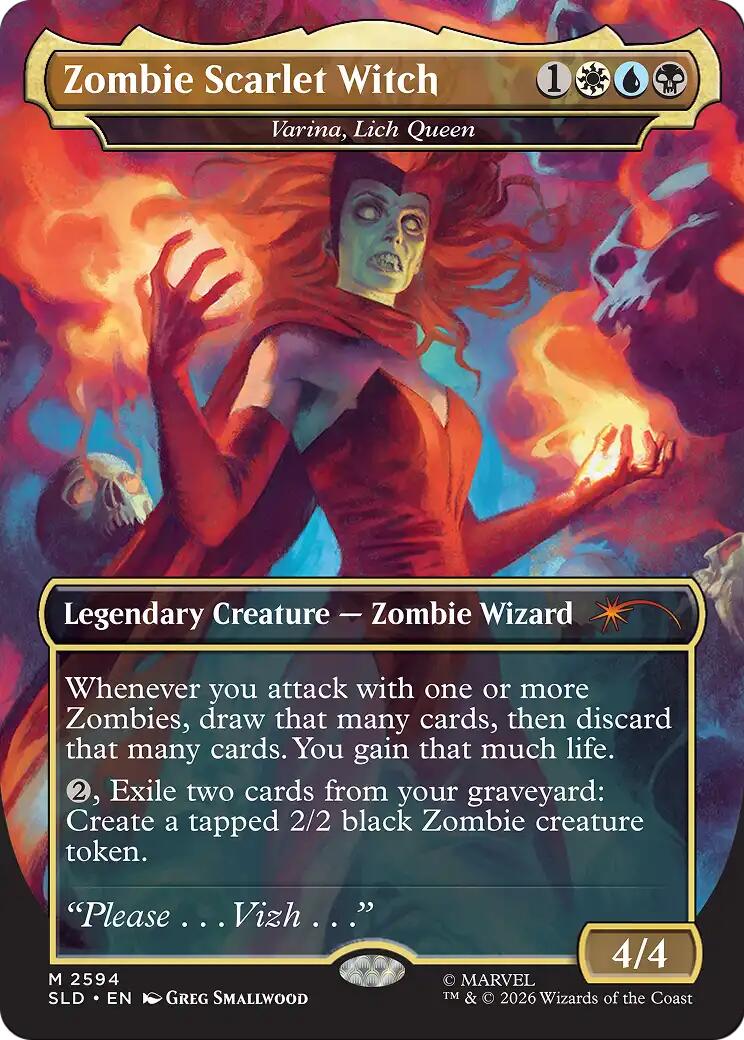 Zombie Scarlet Witch - Varina, Lich Queen [Secret Lair Drop Series] | Exor Games New Glasgow