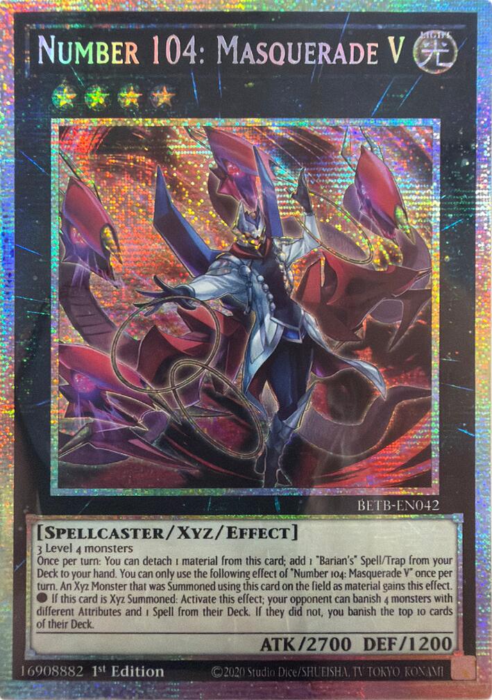 Number 104: Masquerade V (Starlight Rare) [BETB-EN042] Starlight Rare | Exor Games New Glasgow