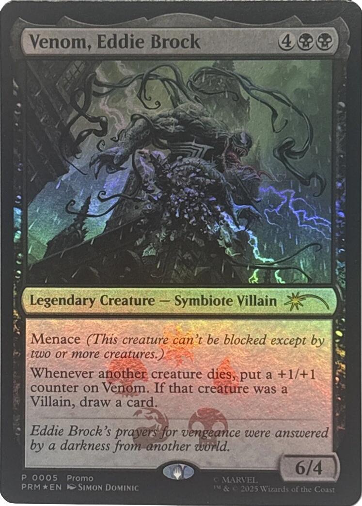 Venom, Eddie Brock [Marvel Super Heroes Promos] | Exor Games New Glasgow