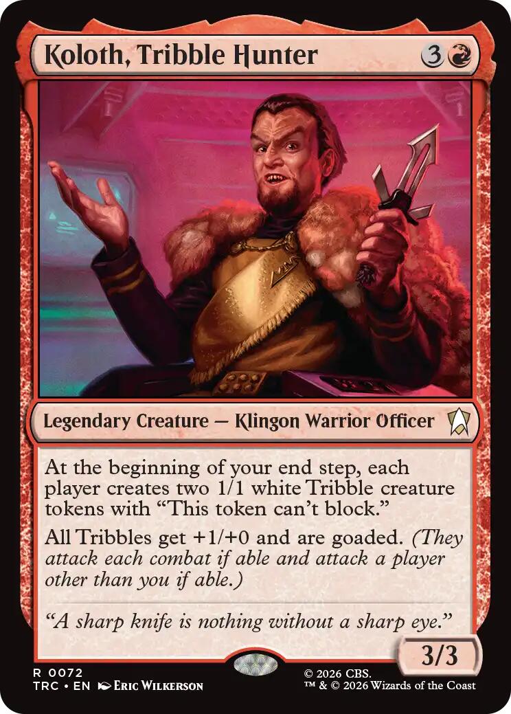 Koloth, Tribble Hunter (Surge Foil) [Star Trek Commander] | Exor Games New Glasgow
