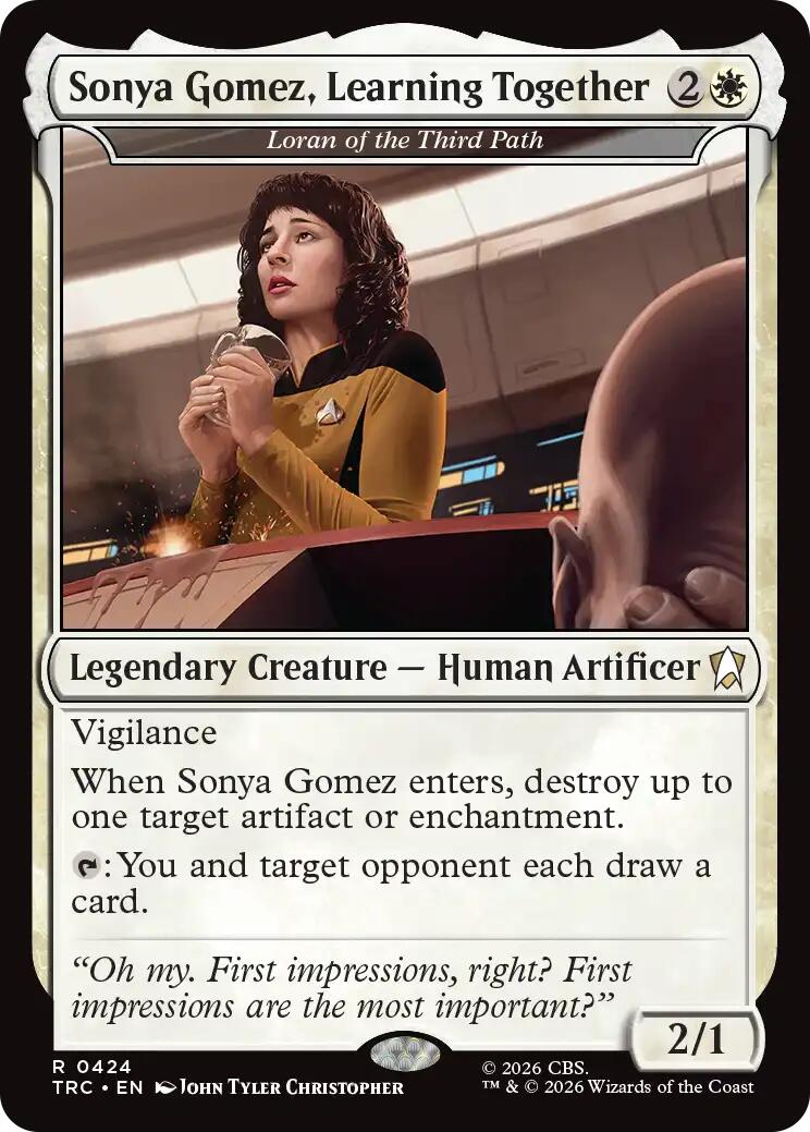 Sonya Gomez, Learning Together - Loran of the Third Path (Surge Foil) [Star Trek Commander] | Exor Games New Glasgow