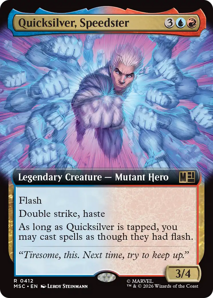 Quicksilver, Speedster (Extended Art) [Marvel Super Heroes Commander] | Exor Games New Glasgow
