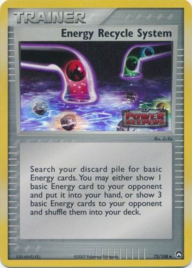 Energy Recycle System (73/108) (Stamped) [EX: Power Keepers] | Exor Games New Glasgow
