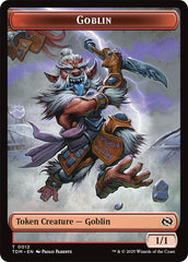 Dog // Goblin Double-Sided Token [Tarkir: Dragonstorm Commander Tokens] | Exor Games New Glasgow