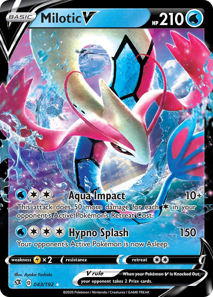 Milotic V (043/192) [Sword & Shield: Rebel Clash] | Exor Games New Glasgow