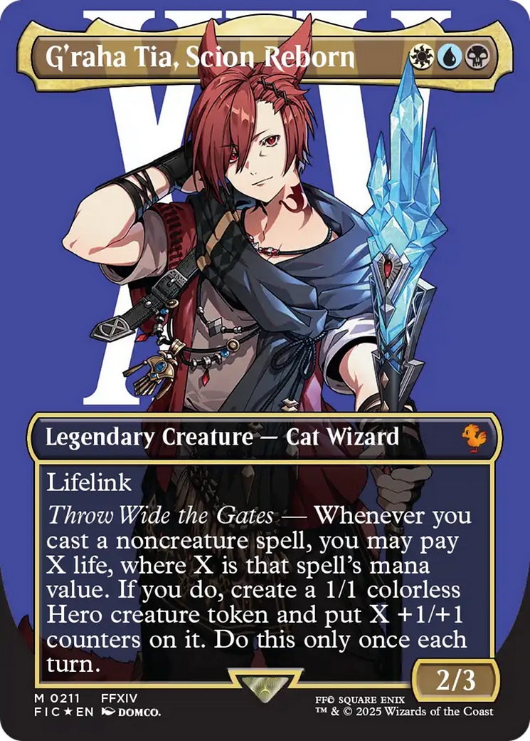 G'raha Tia, Scion Reborn (Borderless) (Surge Foil) [FINAL FANTASY Commander] | Exor Games New Glasgow