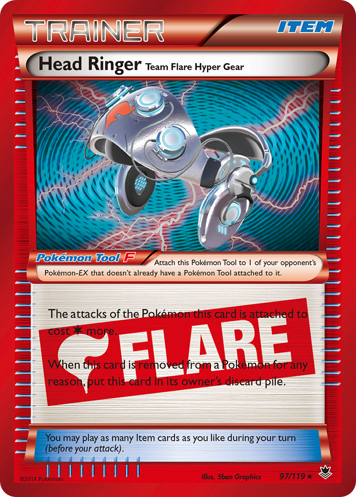 Head Ringer Team Flare Hyper Gear (97/119) [XY: Phantom Forces] | Exor Games New Glasgow