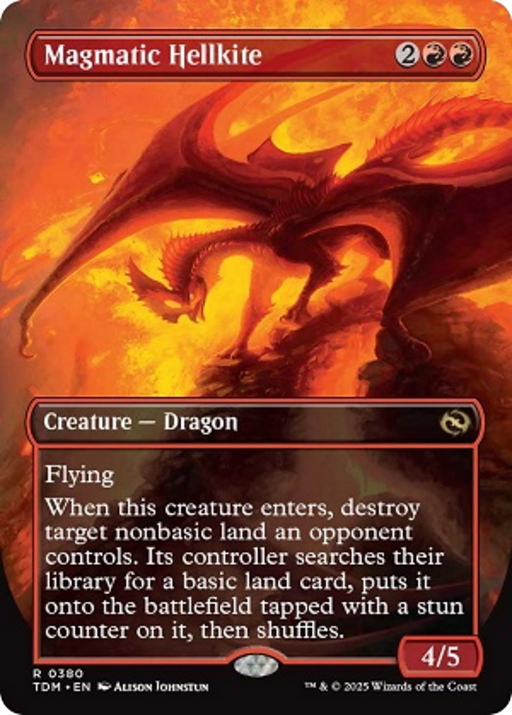 Magmatic Hellkite (Borderless) [Tarkir: Dragonstorm] | Exor Games New Glasgow
