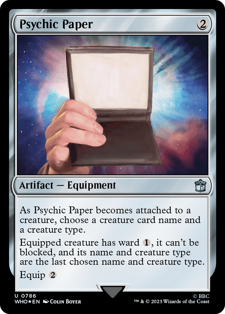 Psychic Paper (Surge Foil) [Doctor Who] | Exor Games New Glasgow