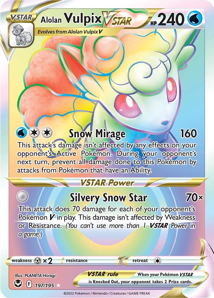 Alolan Vulpix VSTAR (197/195) [Sword & Shield: Silver Tempest] | Exor Games New Glasgow