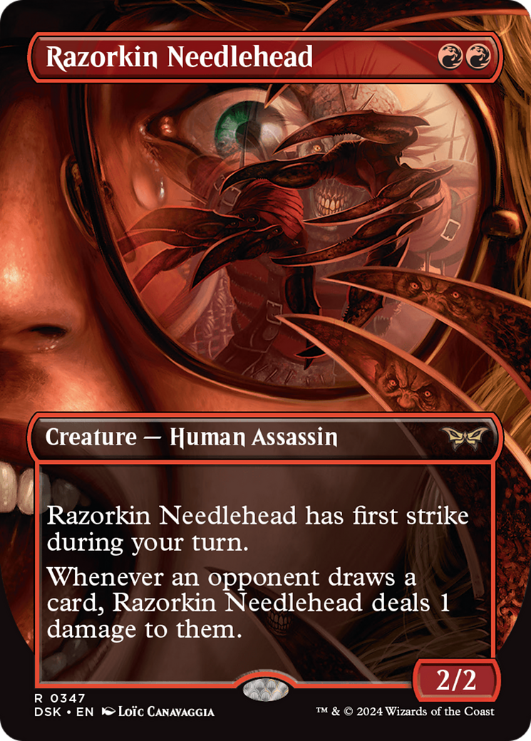 Razorkin Needlehead (Borderless) [Duskmourn: House of Horror] | Exor Games New Glasgow