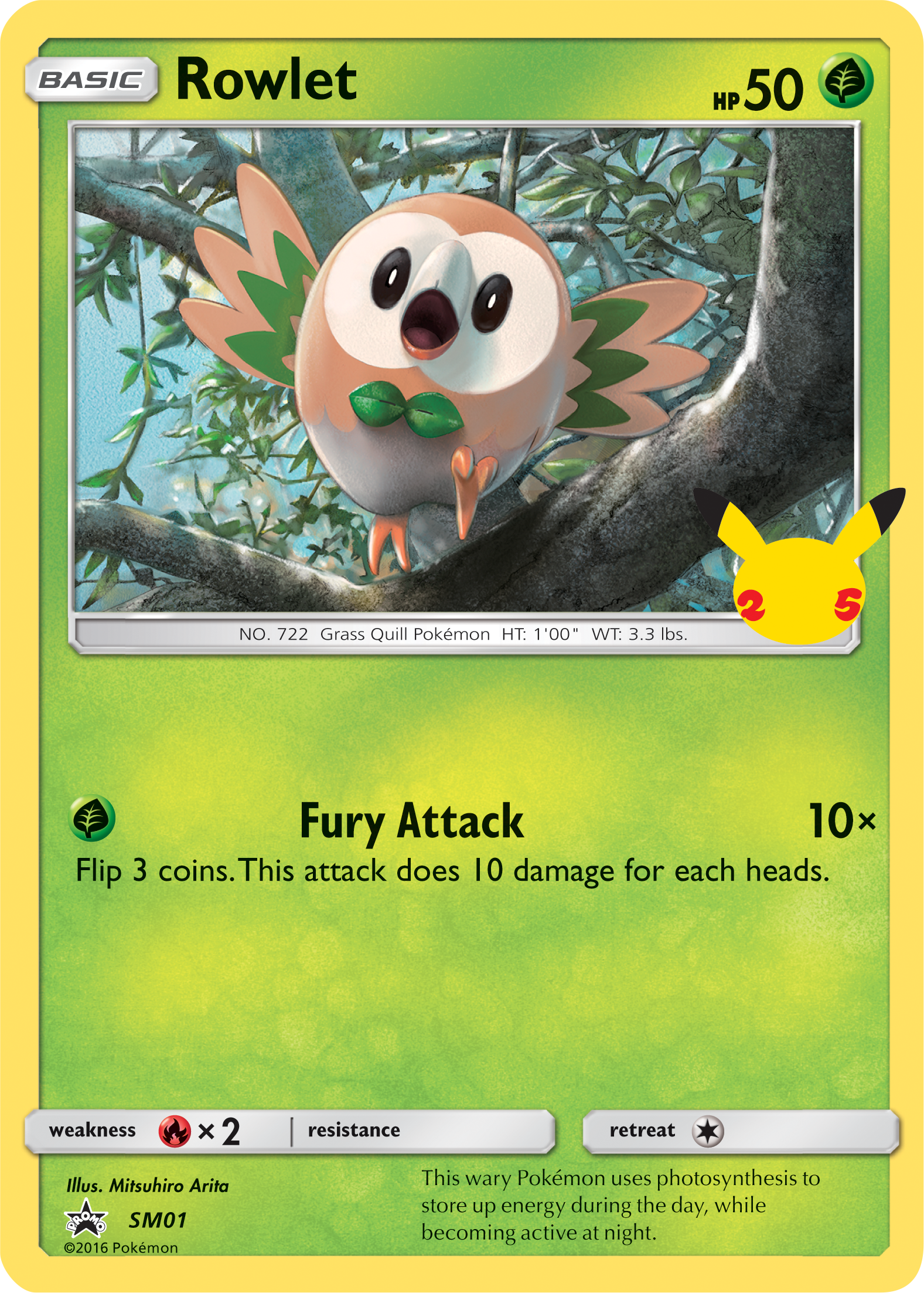 Rowlet (SM01) (Jumbo Card) [First Partner Pack] | Exor Games New Glasgow