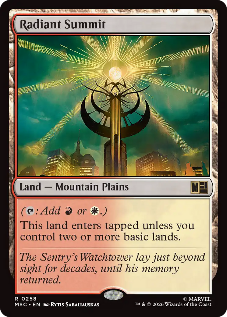 Radiant Summit [Marvel Super Heroes Commander] | Exor Games New Glasgow