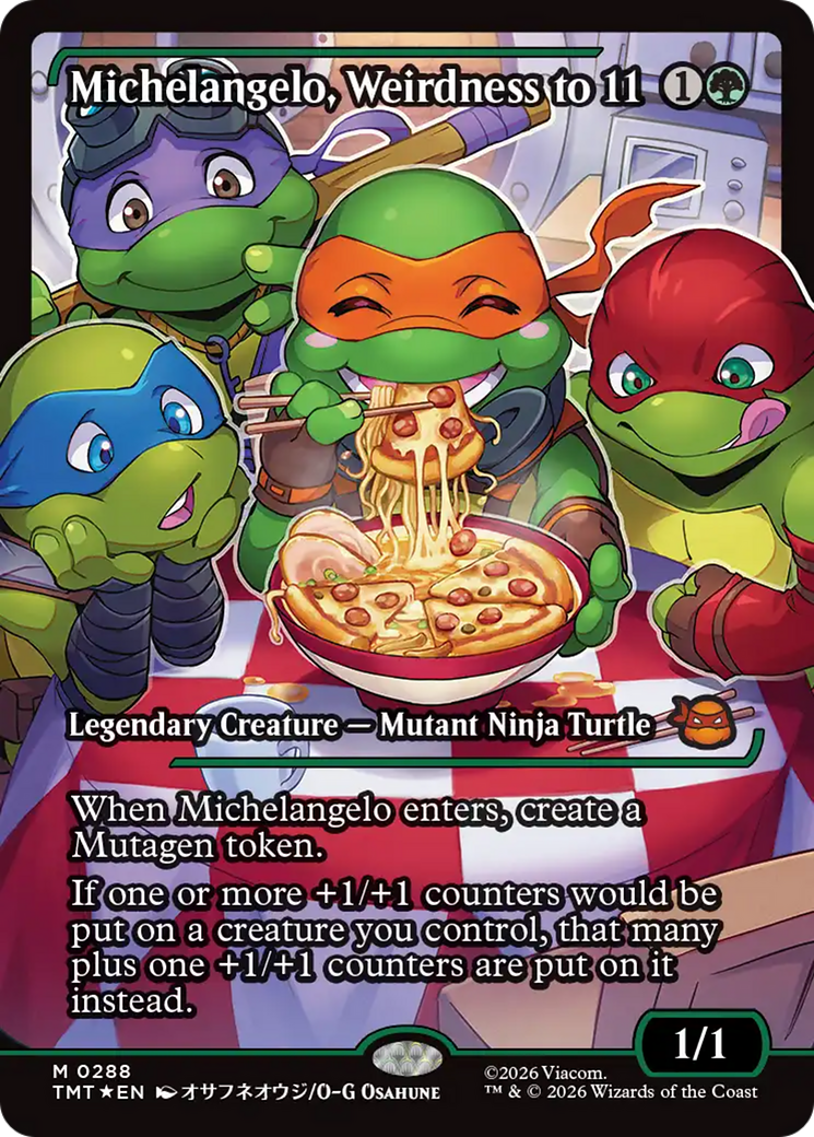 Michelangelo, Weirdness to 11 (Showcase) [Teenage Mutant Ninja Turtles] | Exor Games New Glasgow