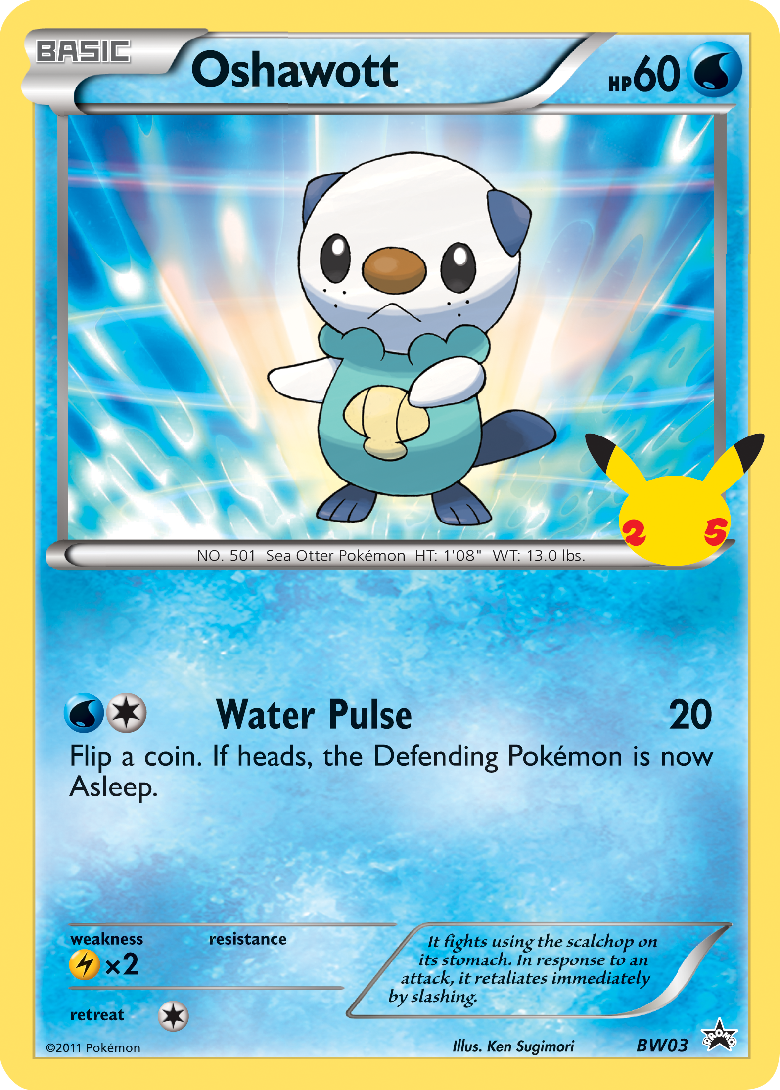 Oshawott (BW03) (Jumbo Card) [First Partner Pack] | Exor Games New Glasgow