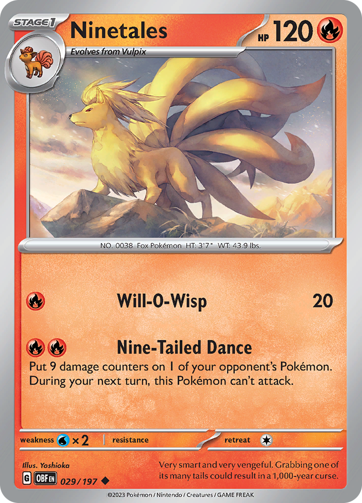 Ninetales (029/197) [Scarlet & Violet: Obsidian Flames] | Exor Games New Glasgow