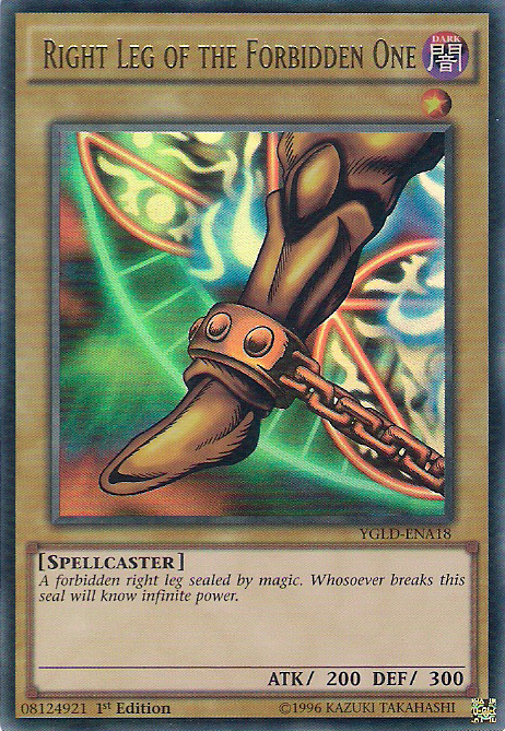 Right Leg of the Forbidden One [YGLD-ENA18] Ultra Rare | Exor Games New Glasgow
