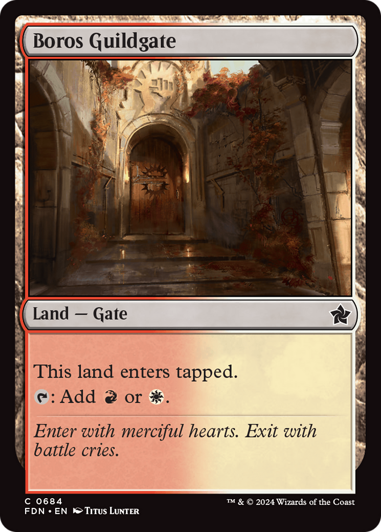 Boros Guildgate [Foundations] | Exor Games New Glasgow