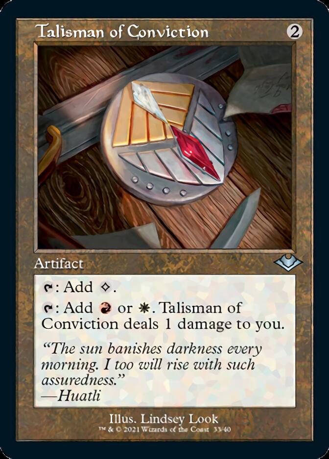 Talisman of Conviction (Retro Foil Etched) [Modern Horizons] | Exor Games New Glasgow