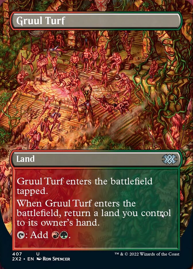 Gruul Turf (Borderless Alternate Art) [Double Masters 2022] | Exor Games New Glasgow