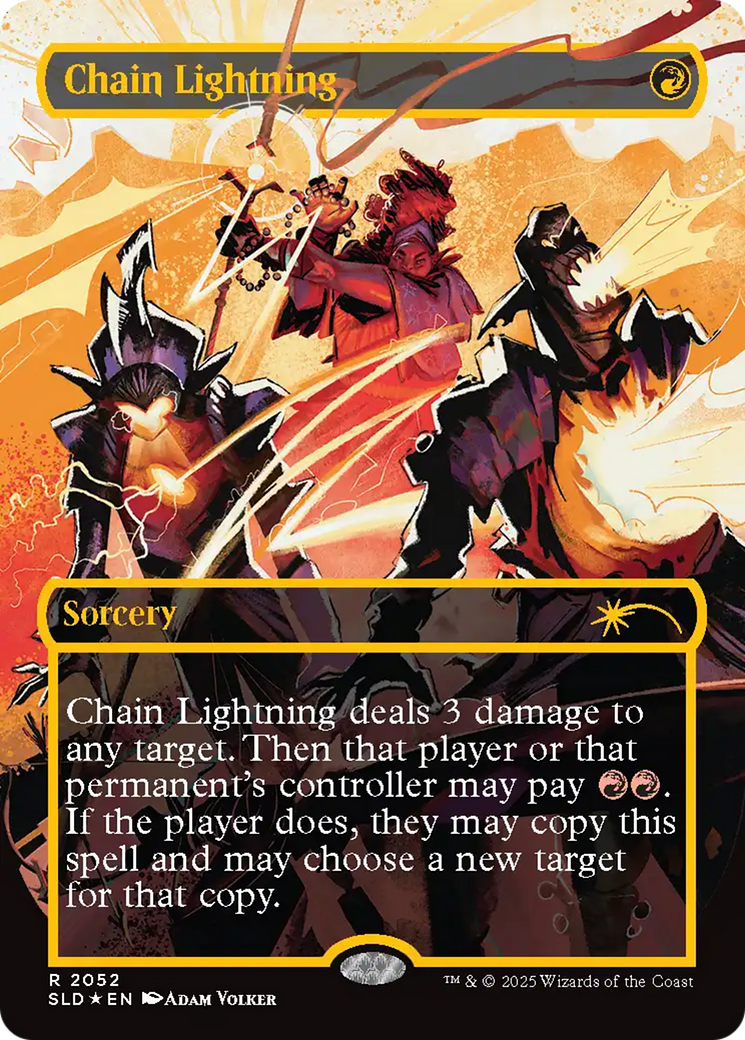 Chain Lightning (2047) (Raised Foil) [Secret Lair Drop Series] | Exor Games New Glasgow