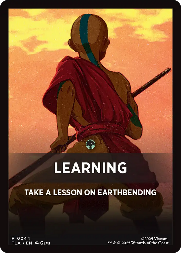 Learning Theme Card [Avatar: The Last Airbender Tokens] | Exor Games New Glasgow