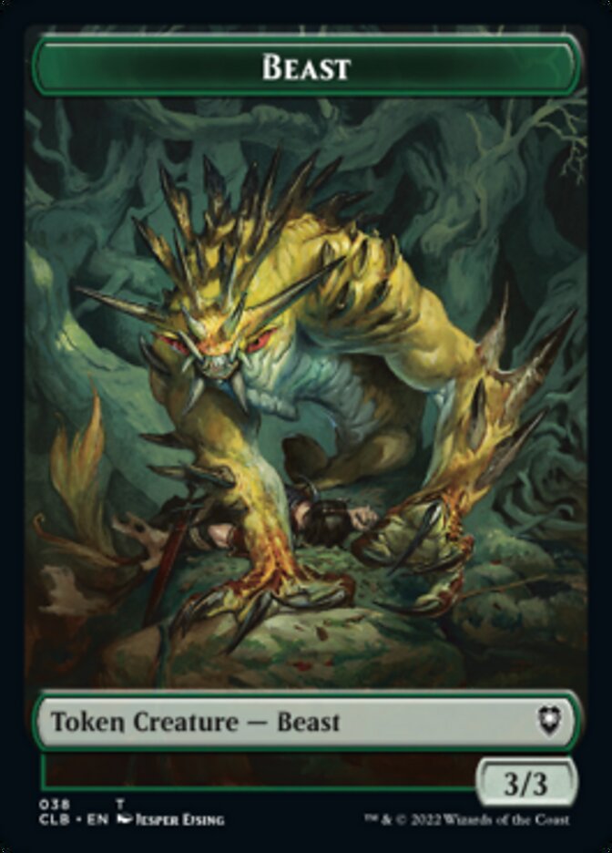 Satyr // Beast Double-Sided Token [Commander Legends: Battle for Baldur's Gate Tokens] | Exor Games New Glasgow