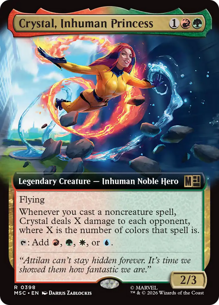 Crystal, Inhuman Princess (Extended Art) [Marvel Super Heroes Commander] | Exor Games New Glasgow