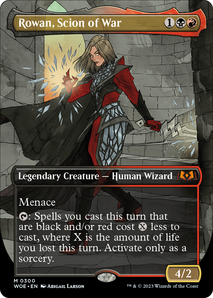 Rowan, Scion of War (Borderless Alternate Art) [Wilds of Eldraine] | Exor Games New Glasgow