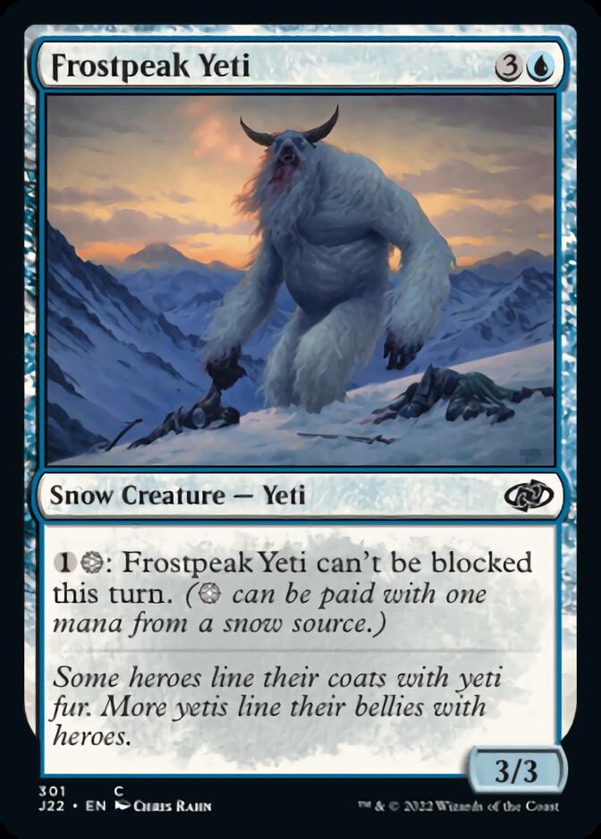 Frostpeak Yeti [Jumpstart 2022] | Exor Games New Glasgow