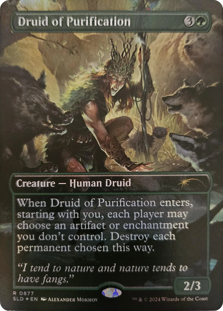 Druid of Purification (Rainbow Foil) [Secret Lair Drop Series] | Exor Games New Glasgow