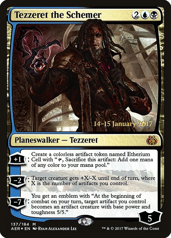Tezzeret the Schemer [Aether Revolt Prerelease Promos] | Exor Games New Glasgow
