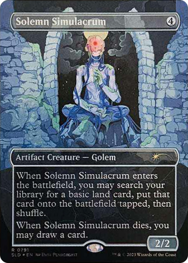 Solemn Simulacrum (0791) (Borderless) [Secret Lair Drop Series] | Exor Games New Glasgow