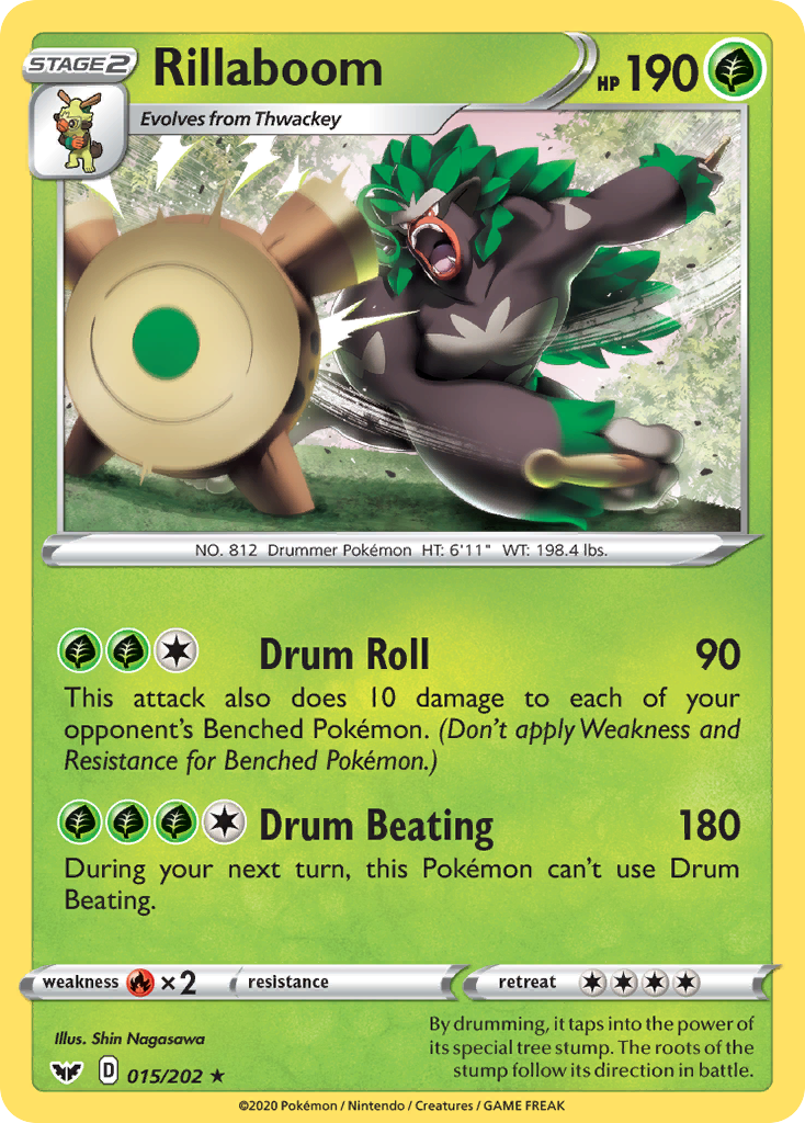 Rillaboom (015/202) [Sword & Shield: Base Set] | Exor Games New Glasgow