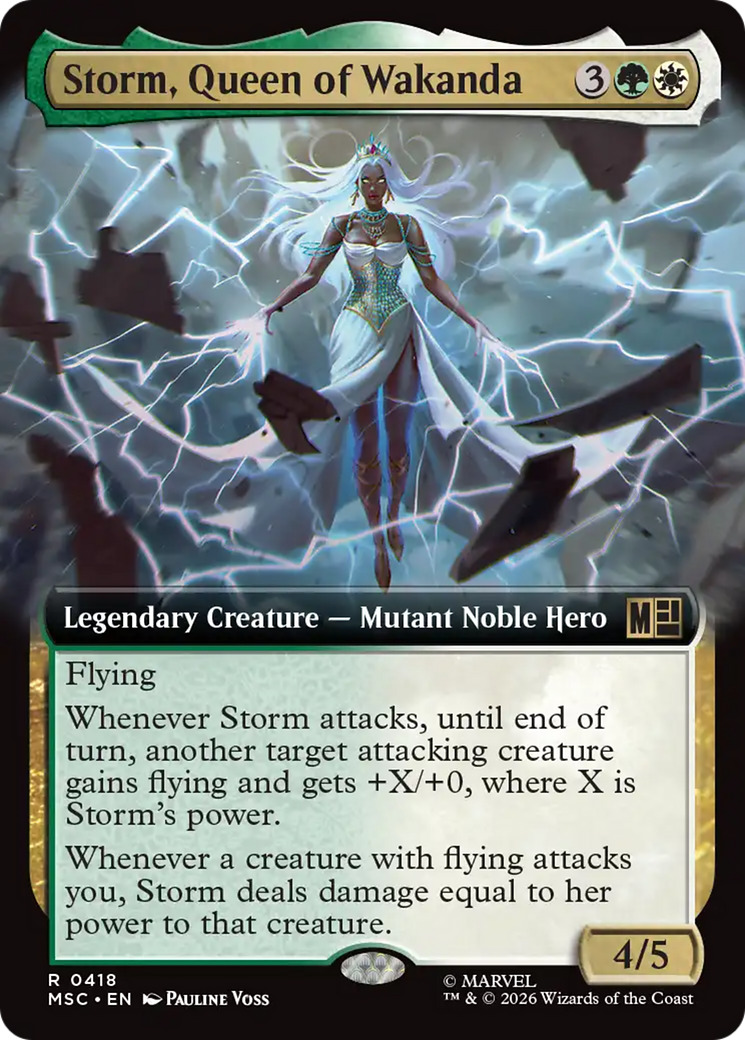 Storm, Queen of Wakanda (Extended Art) [Marvel Super Heroes Commander] | Exor Games New Glasgow