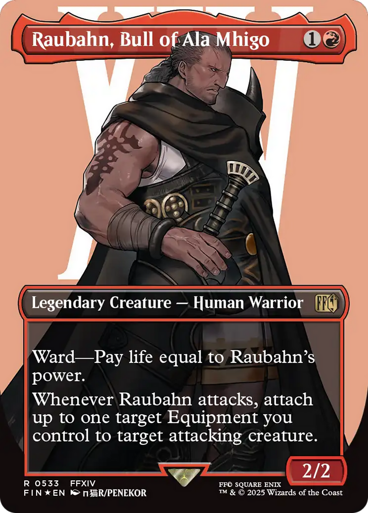 Raubahn, Bull of Ala Mhigo (Borderless) (Surge Foil) [FINAL FANTASY] | Exor Games New Glasgow