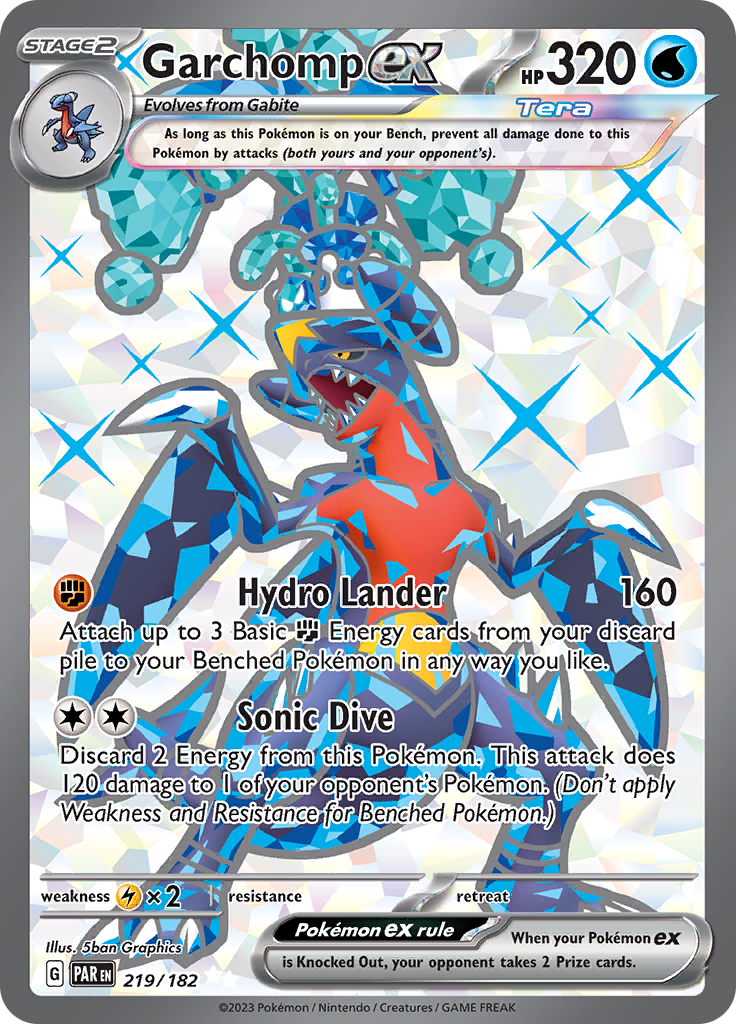 Garchomp ex (219/182) [Scarlet & Violet: Paradox Rift] | Exor Games New Glasgow