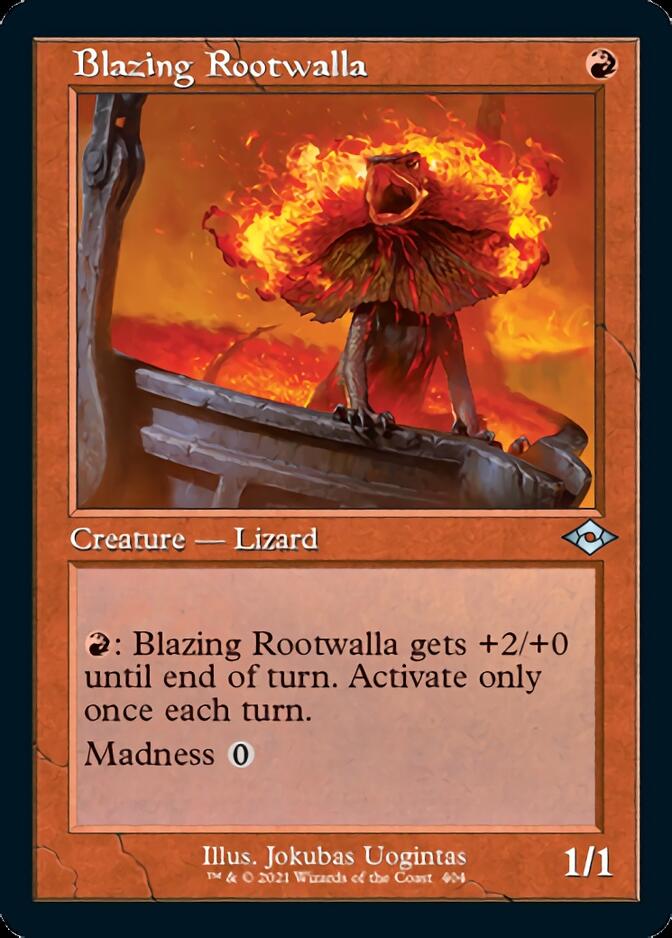 Blazing Rootwalla (Retro) [Modern Horizons 2] | Exor Games New Glasgow