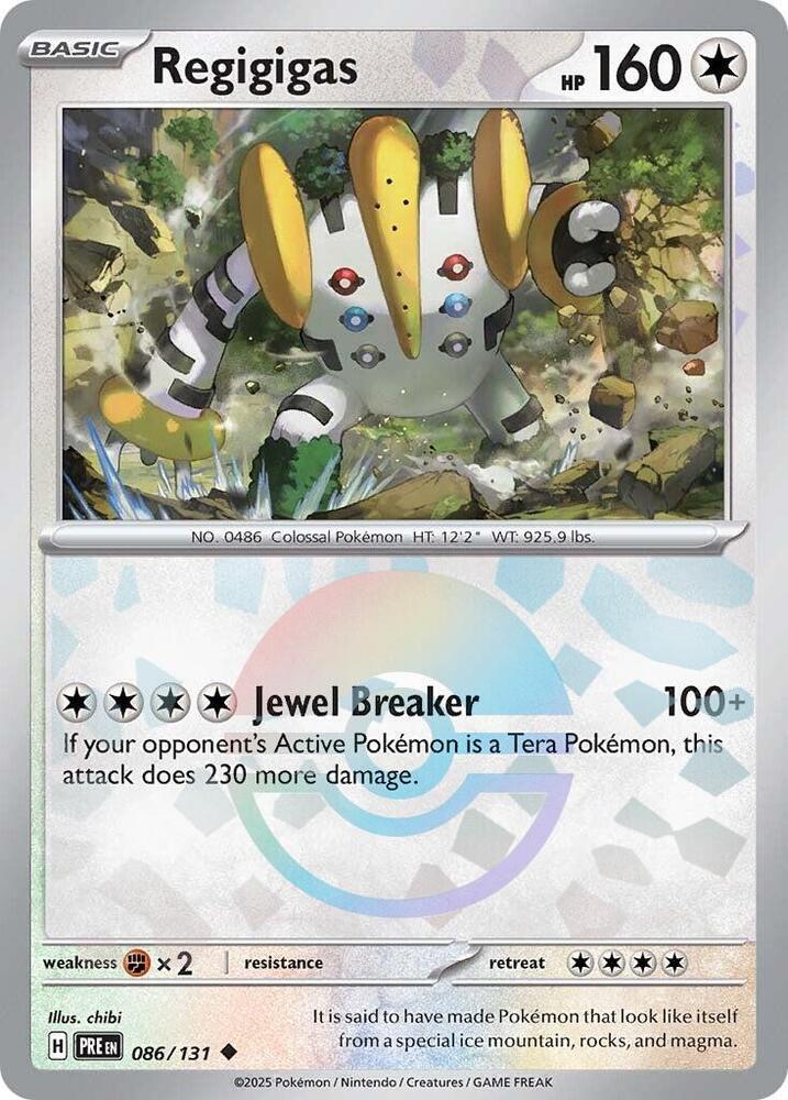 Regigigas (086/131) (Poke Ball Pattern) [Scarlet & Violet: Prismatic Evolutions] | Exor Games New Glasgow