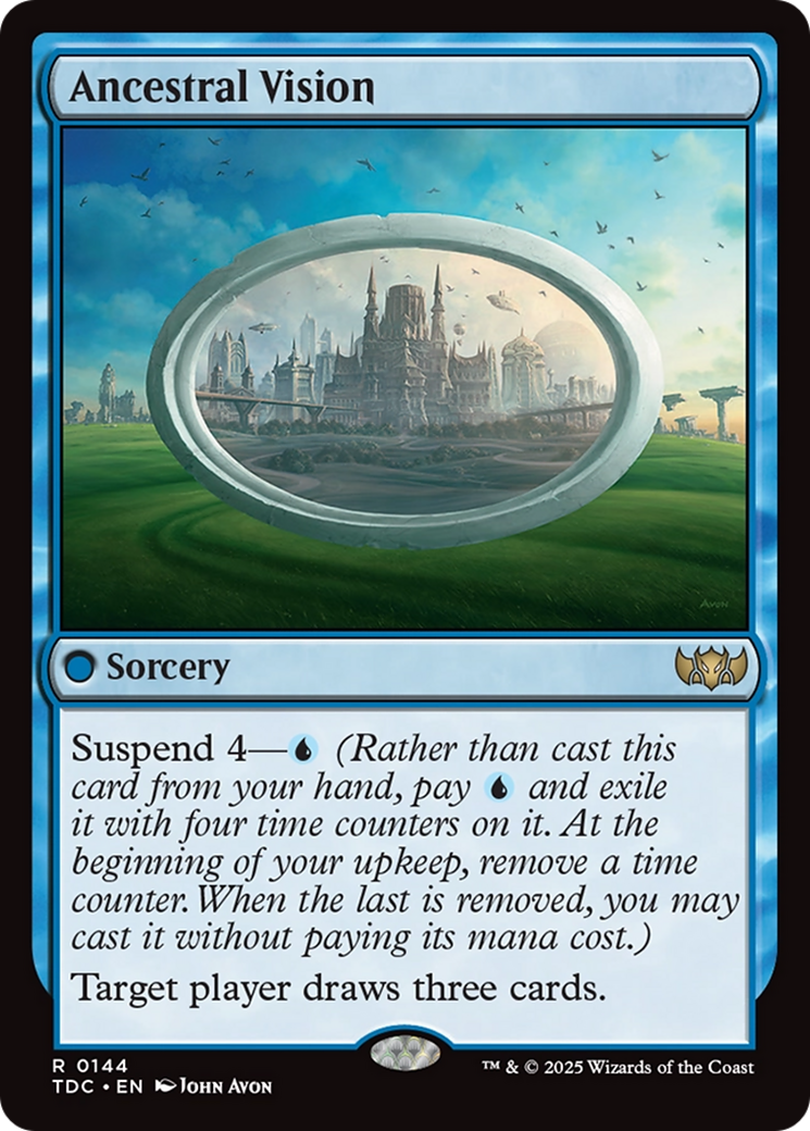 Ancestral Vision [Tarkir: Dragonstorm Commander] | Exor Games New Glasgow