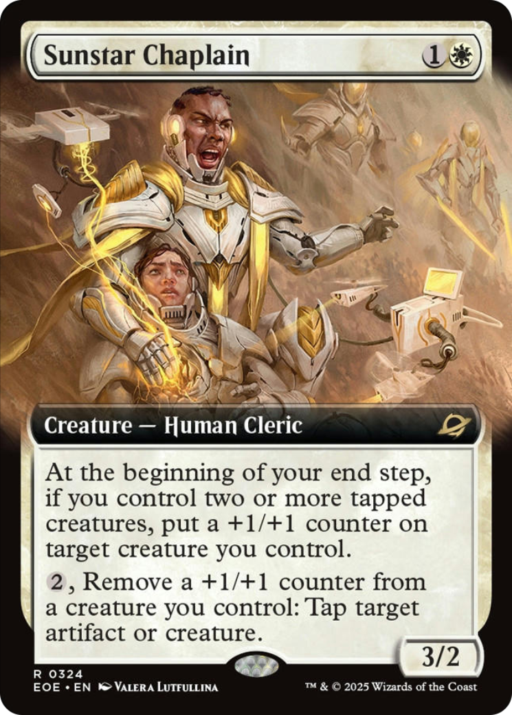 Sunstar Chaplain (Extended Art) [Edge of Eternities] | Exor Games New Glasgow