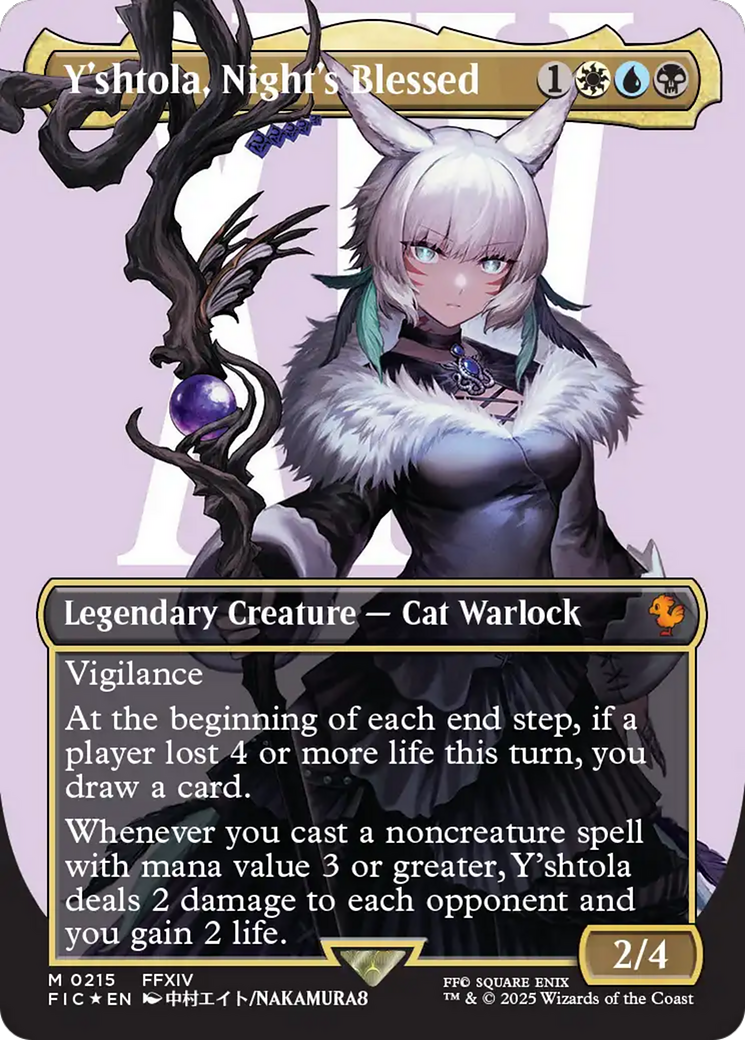 Y'shtola, Night's Blessed (Borderless) (Surge Foil) [FINAL FANTASY Commander] | Exor Games New Glasgow