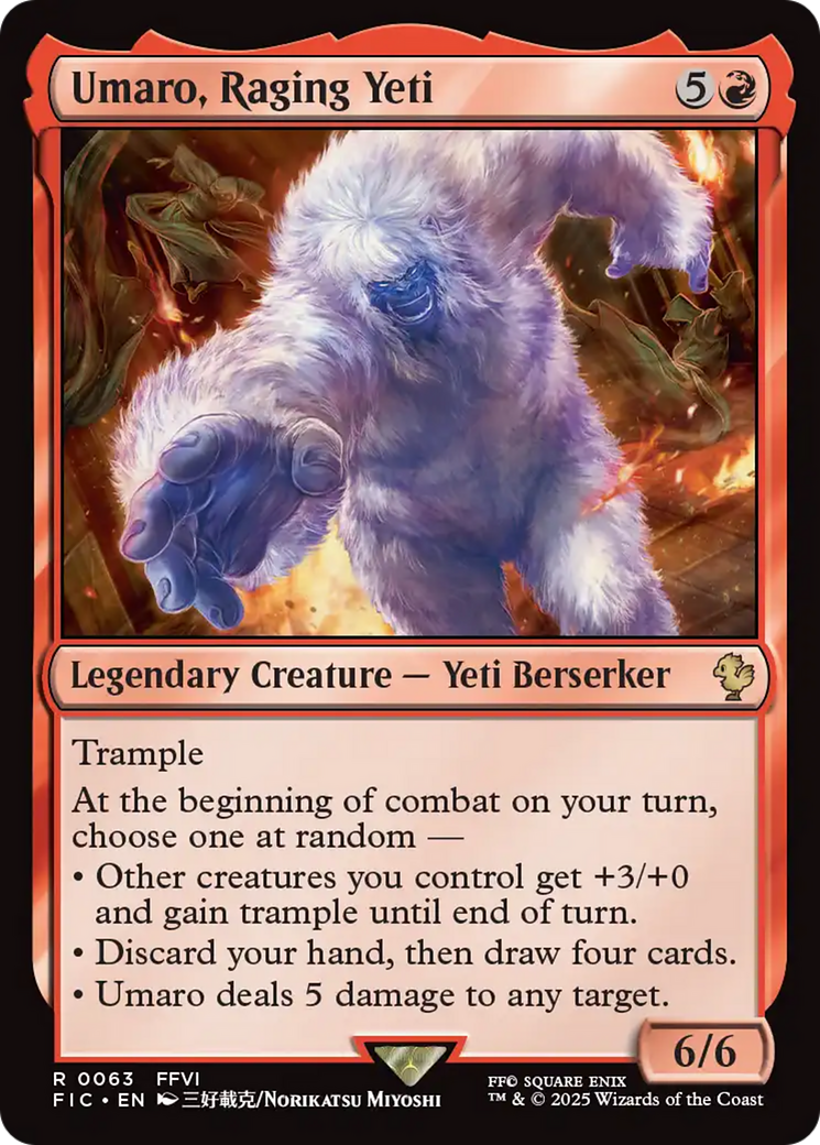 Umaro, Raging Yeti [FINAL FANTASY Commander] | Exor Games New Glasgow
