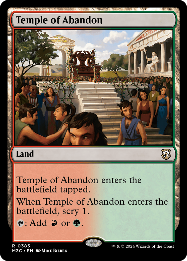 Temple of Abandon (Ripple Foil) [Modern Horizons 3 Commander] | Exor Games New Glasgow