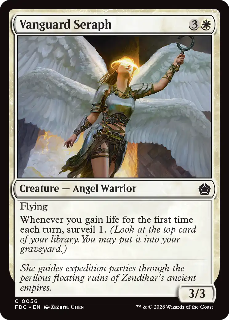 Vanguard Seraph [Foundations Commander] | Exor Games New Glasgow