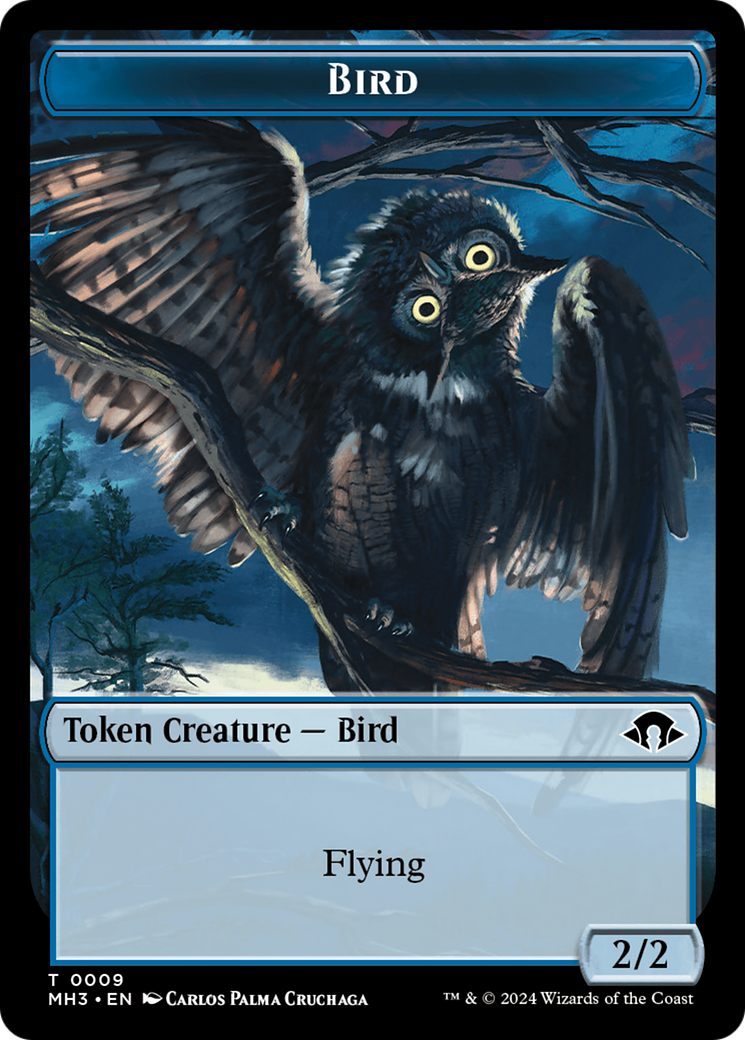 Eldrazi Spawn // Bird Double-Sided Token [Modern Horizons 3 Tokens] | Exor Games New Glasgow