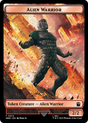 Alien Angel // Alien Warrior Double-Sided Token [Doctor Who Tokens] | Exor Games New Glasgow