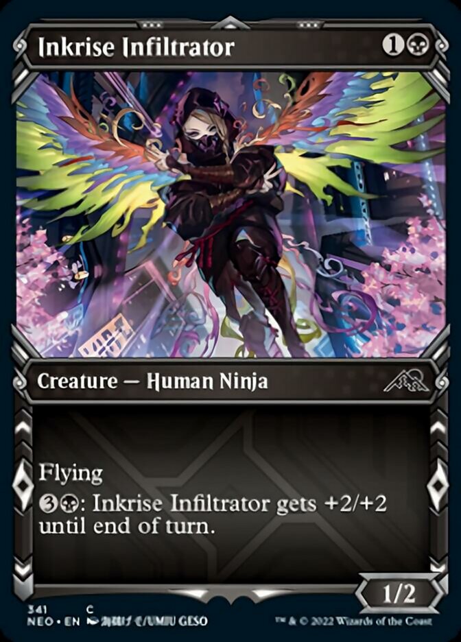 Inkrise Infiltrator (Showcase Ninja) [Kamigawa: Neon Dynasty] | Exor Games New Glasgow