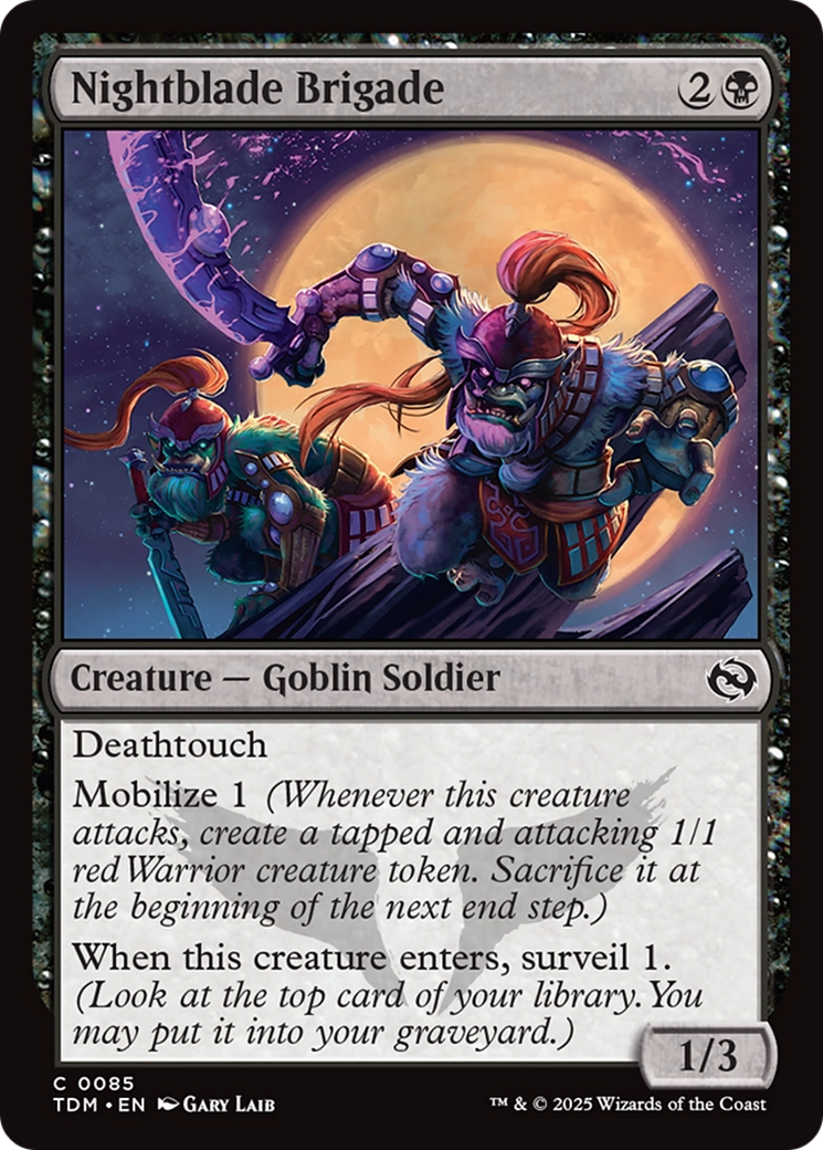 Nightblade Brigade [Tarkir: Dragonstorm] | Exor Games New Glasgow