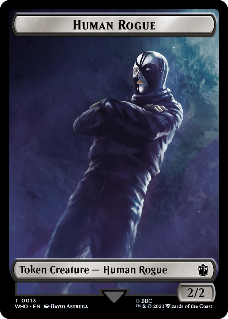 Human Rogue // Clue (0021) Double-Sided Token [Doctor Who Tokens] | Exor Games New Glasgow